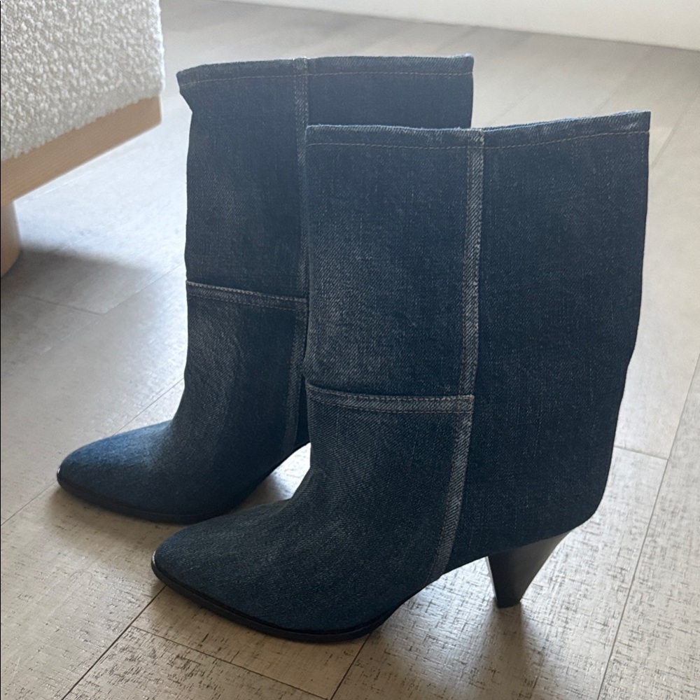 Denim Ankle Boots